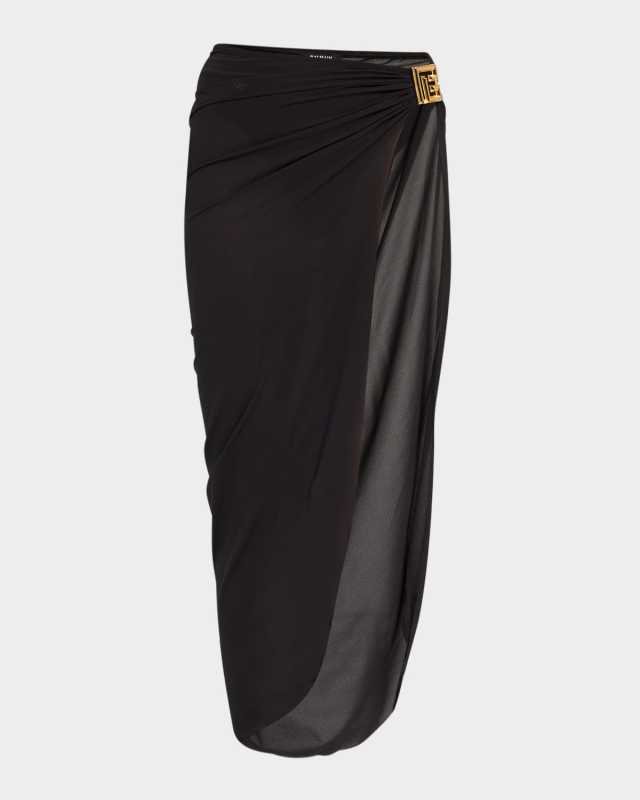 Logo Buckle Pareo Coverup